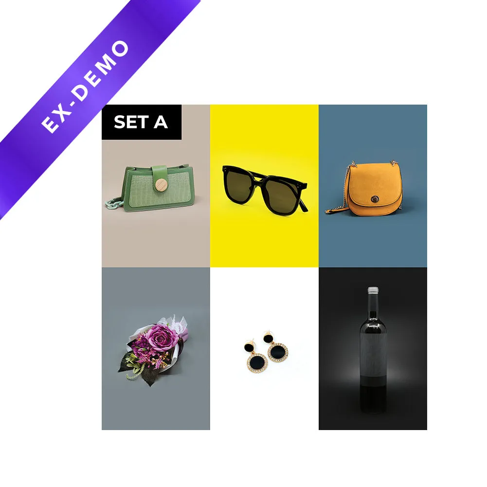 Foldio2 Plus Coloured Flat Lay Backdrop Set (Set A) - 28.9” x 15” (DEMO STOCK)