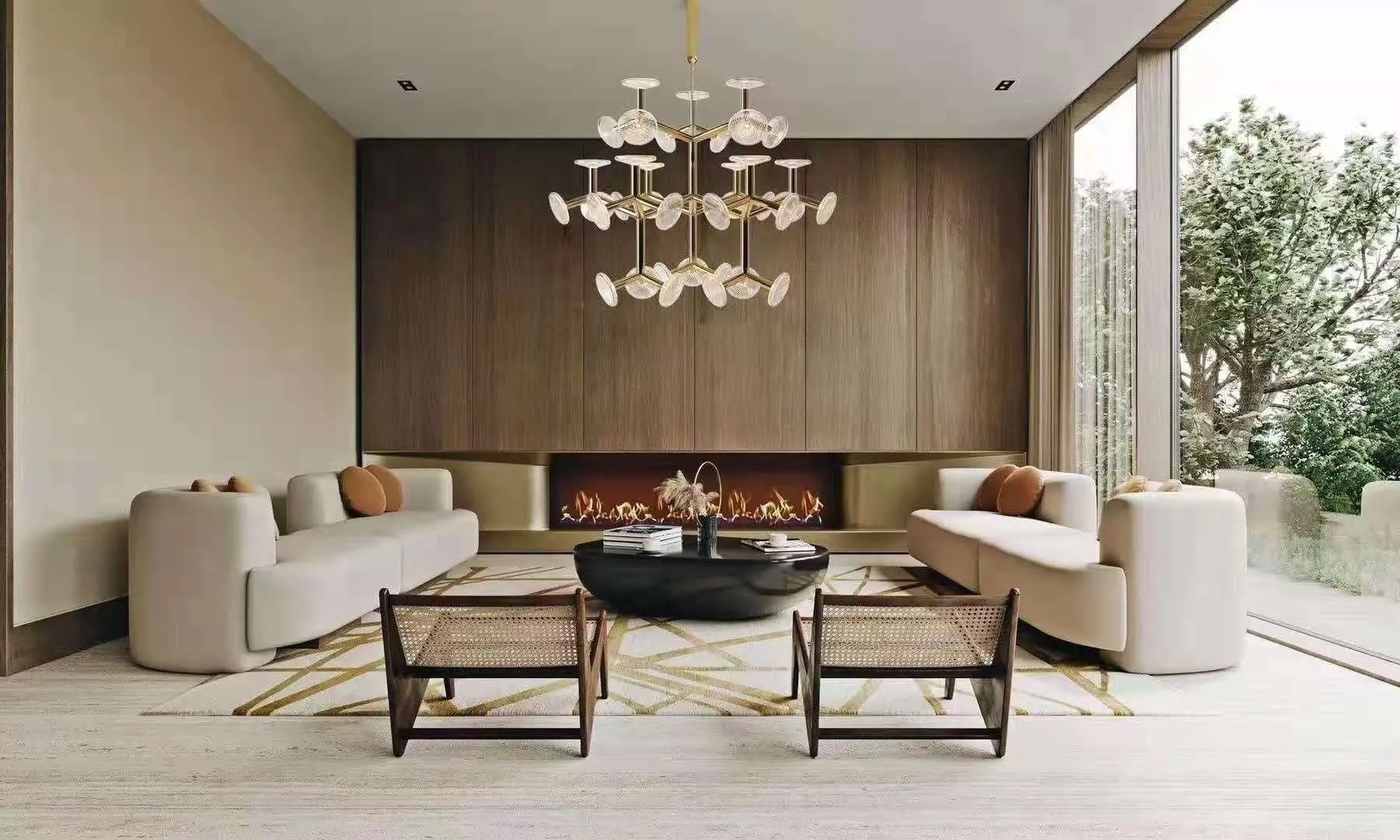 Fractal Chandelier | Modern Balck Chandelier