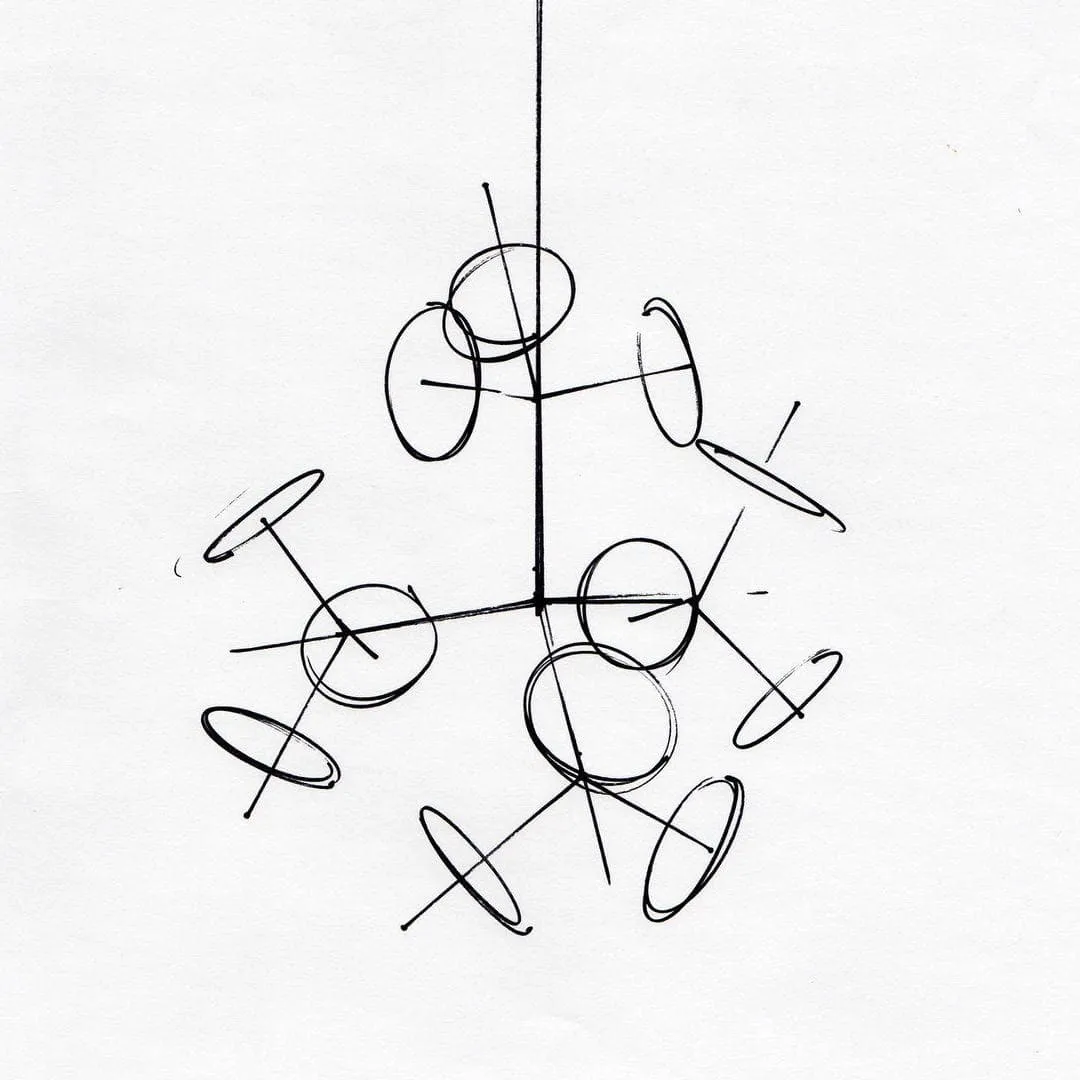 Fractal Chandelier | Modern Balck Chandelier