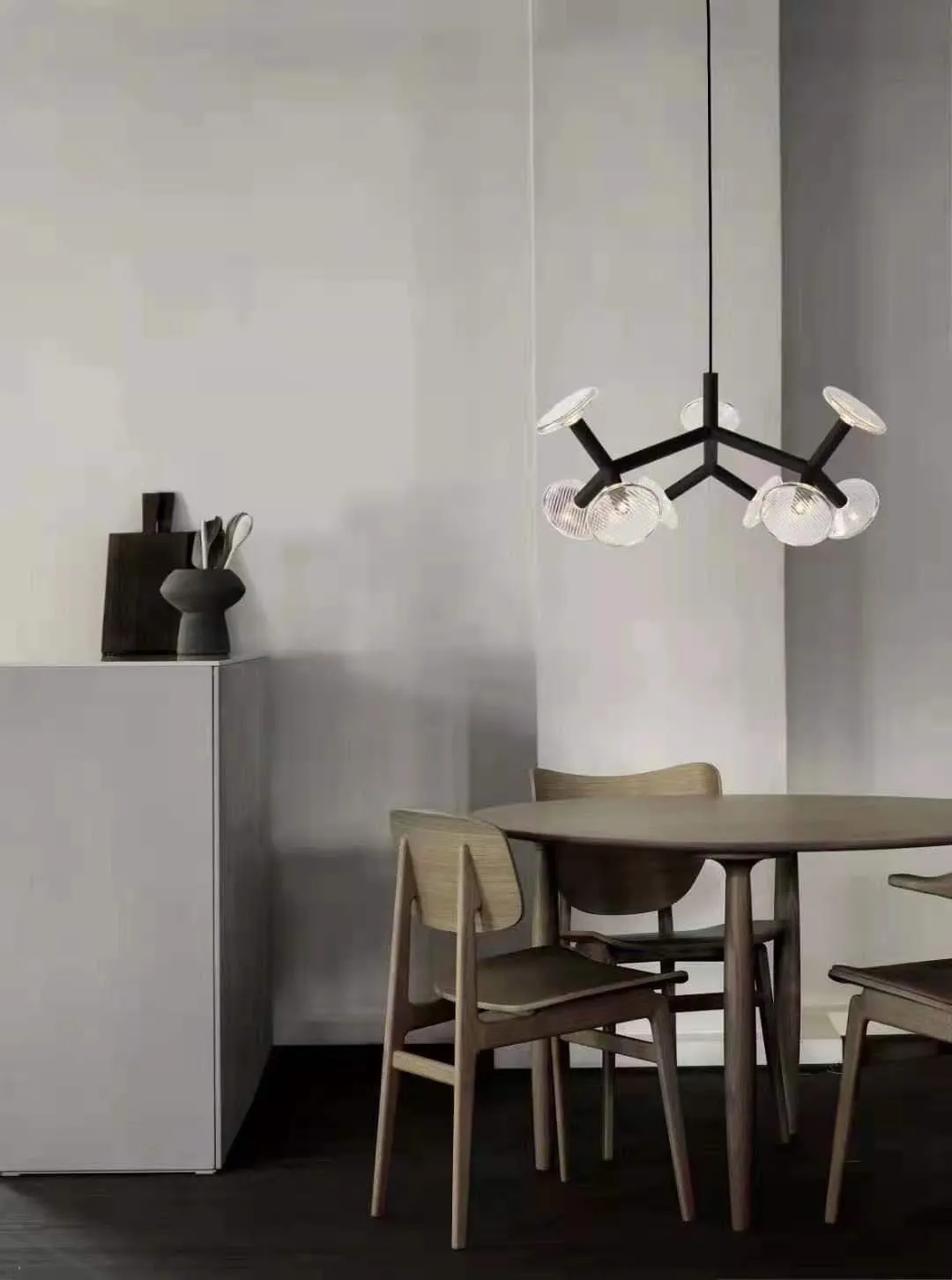 Fractal Chandelier | Modern Balck Chandelier