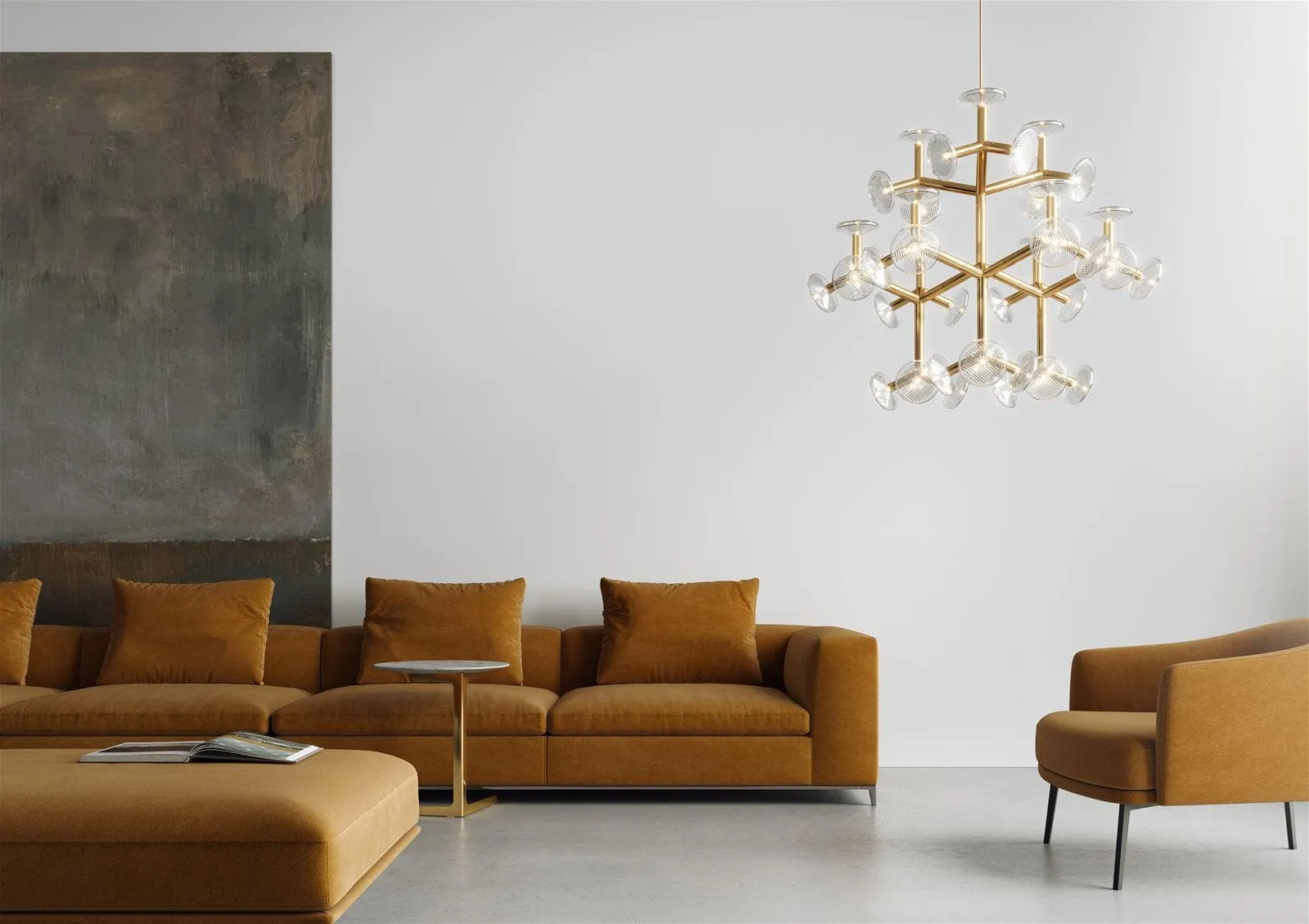 Fractal Chandelier | Modern Balck Chandelier