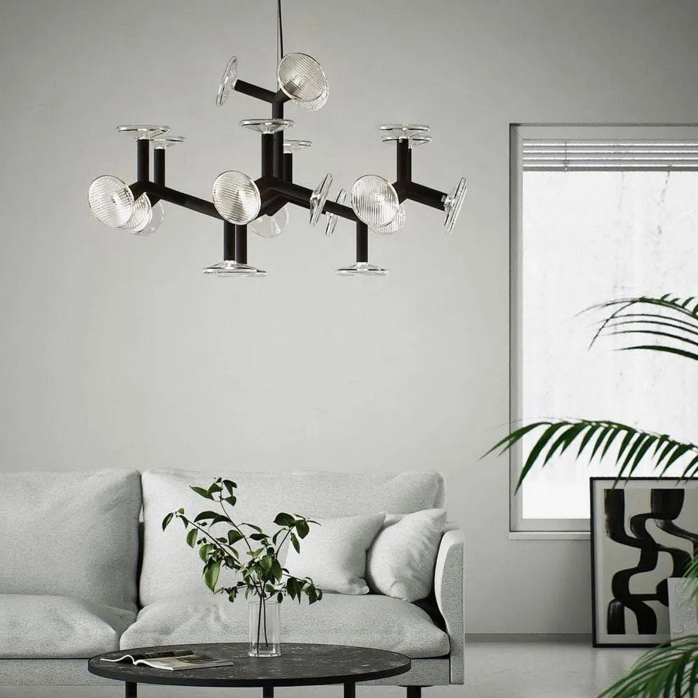 Fractal Chandelier | Modern Balck Chandelier