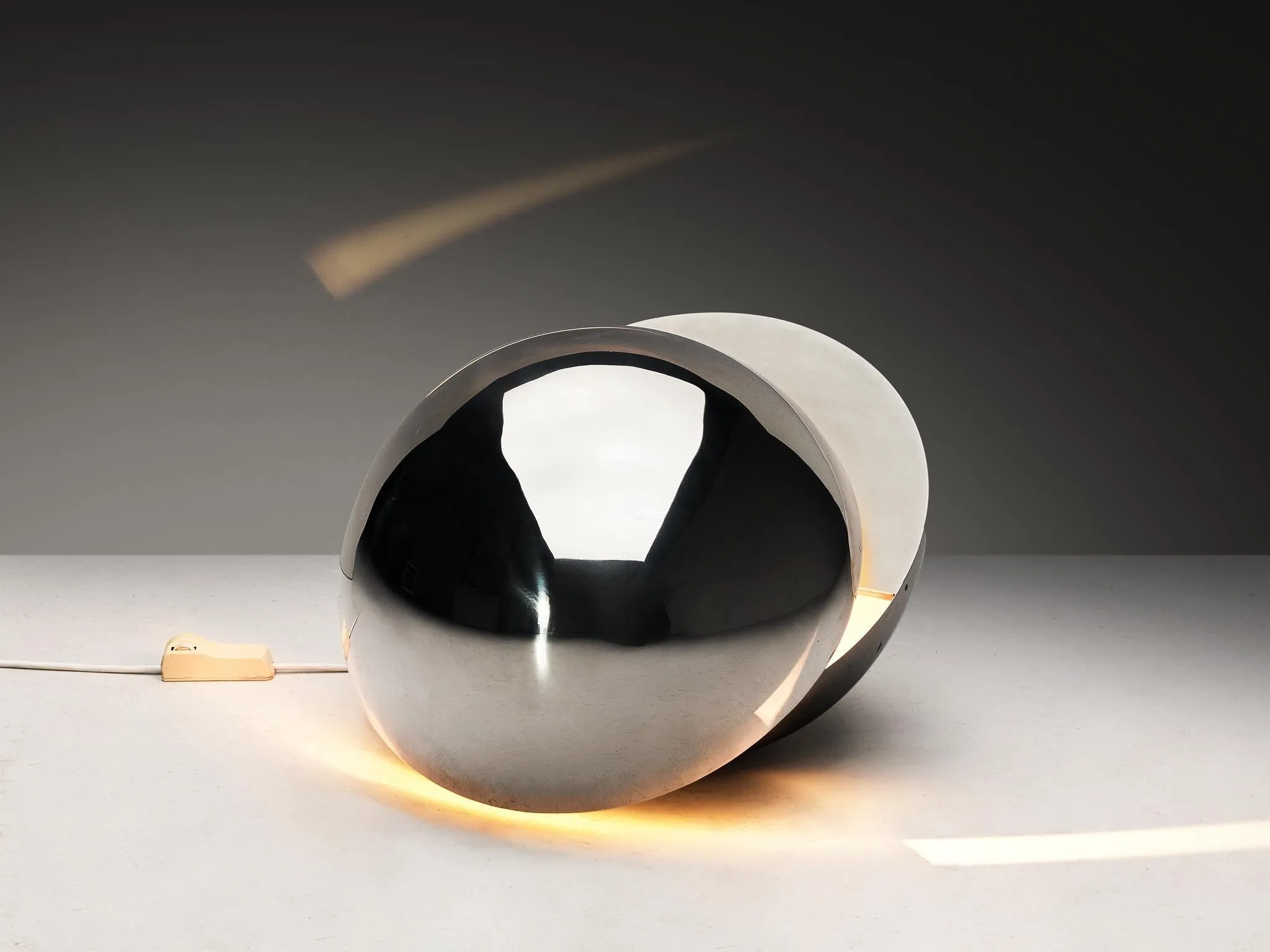 Gigi Capriolo for Complemento Idea 'Glob' Lamp in Stainless Steel