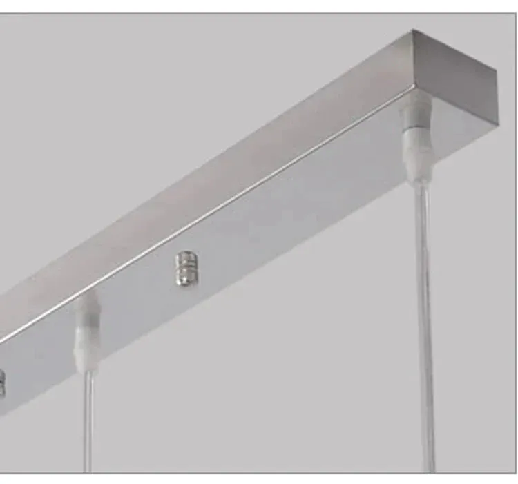 Glass Set Of 3 LED Pendant Light Bar Dining Room LED Pendant Lamp Island Kitchen Hanging Lighting For Foyer Study Bedroom