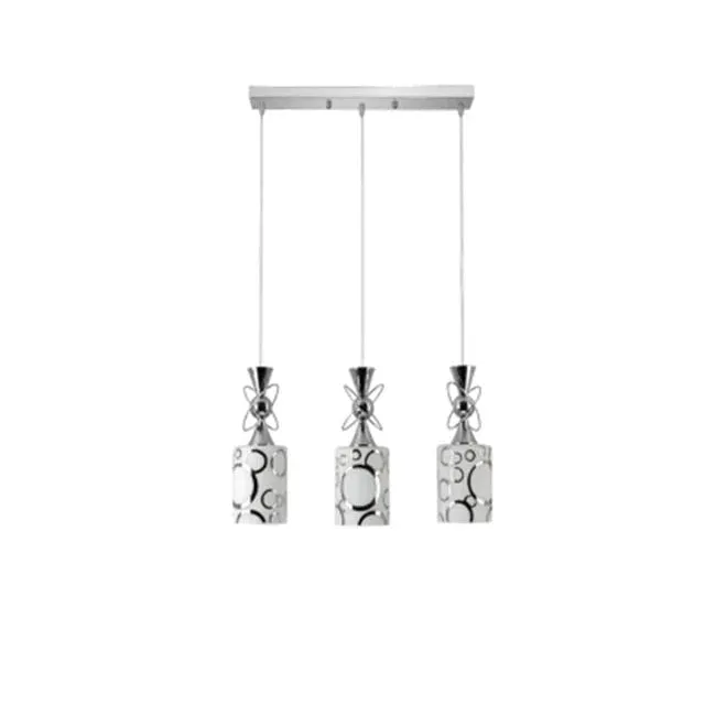 Glass Set Of 3 LED Pendant Light Bar Dining Room LED Pendant Lamp Island Kitchen Hanging Lighting For Foyer Study Bedroom