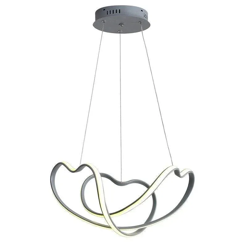 Grey Frame Led Pendant LightsFor Dining Room Lamp Modern Remote Control Lighting Lustre Vintage Pendant Lamp Abajur Dero