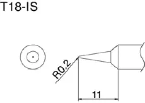 Hakko T18-IS T18 Series Soldering Tip (Pack of 10 Tips)