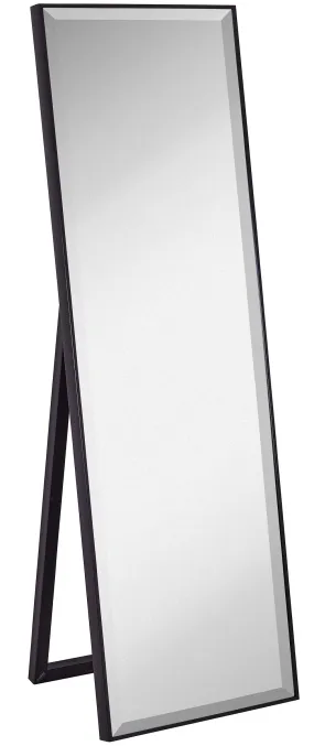 Hamilton Hills Black Full Length Mirror for Floor Full Body Standing Mirror Tall 58" x 18"