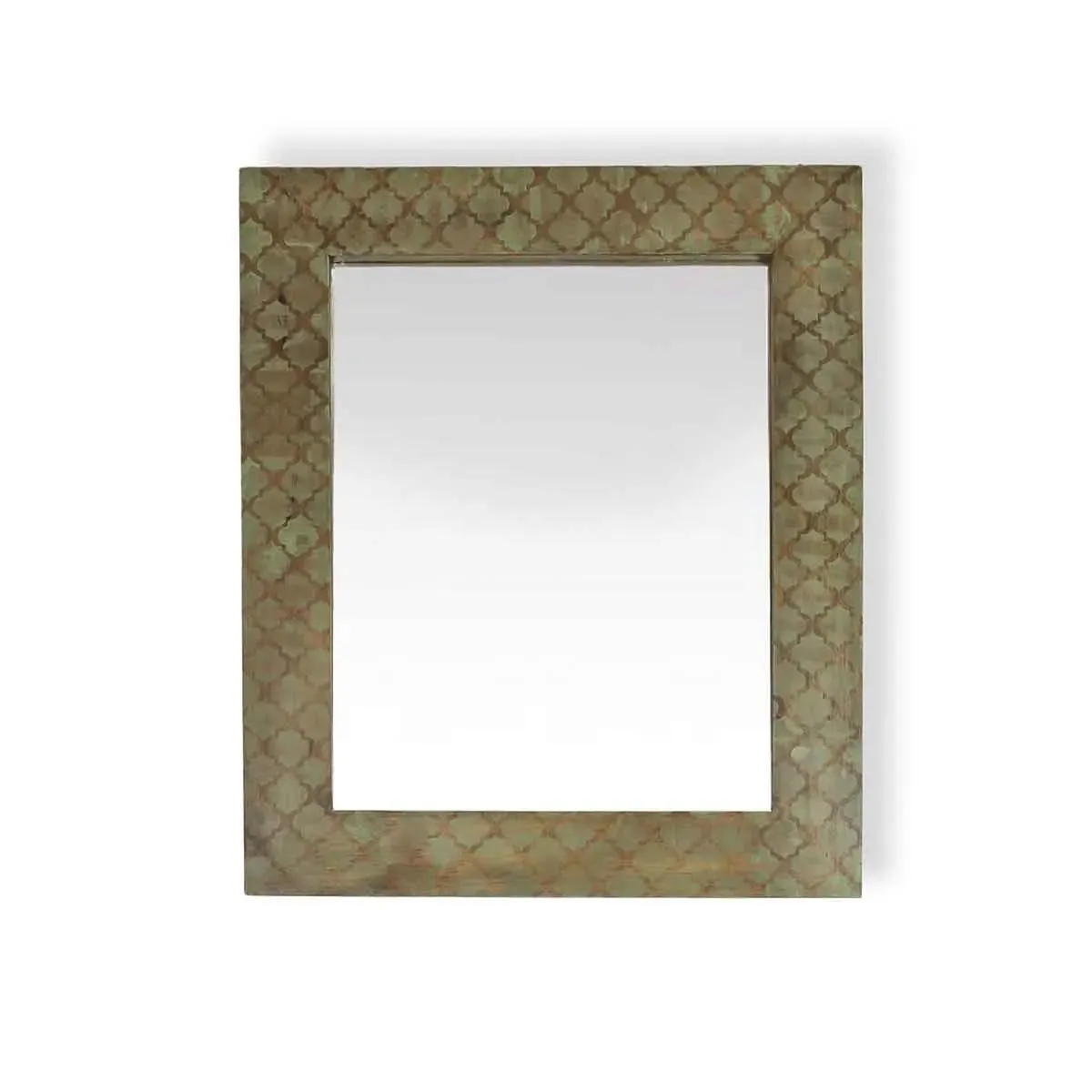Hand painted Solid Wood Bathroom Mirror