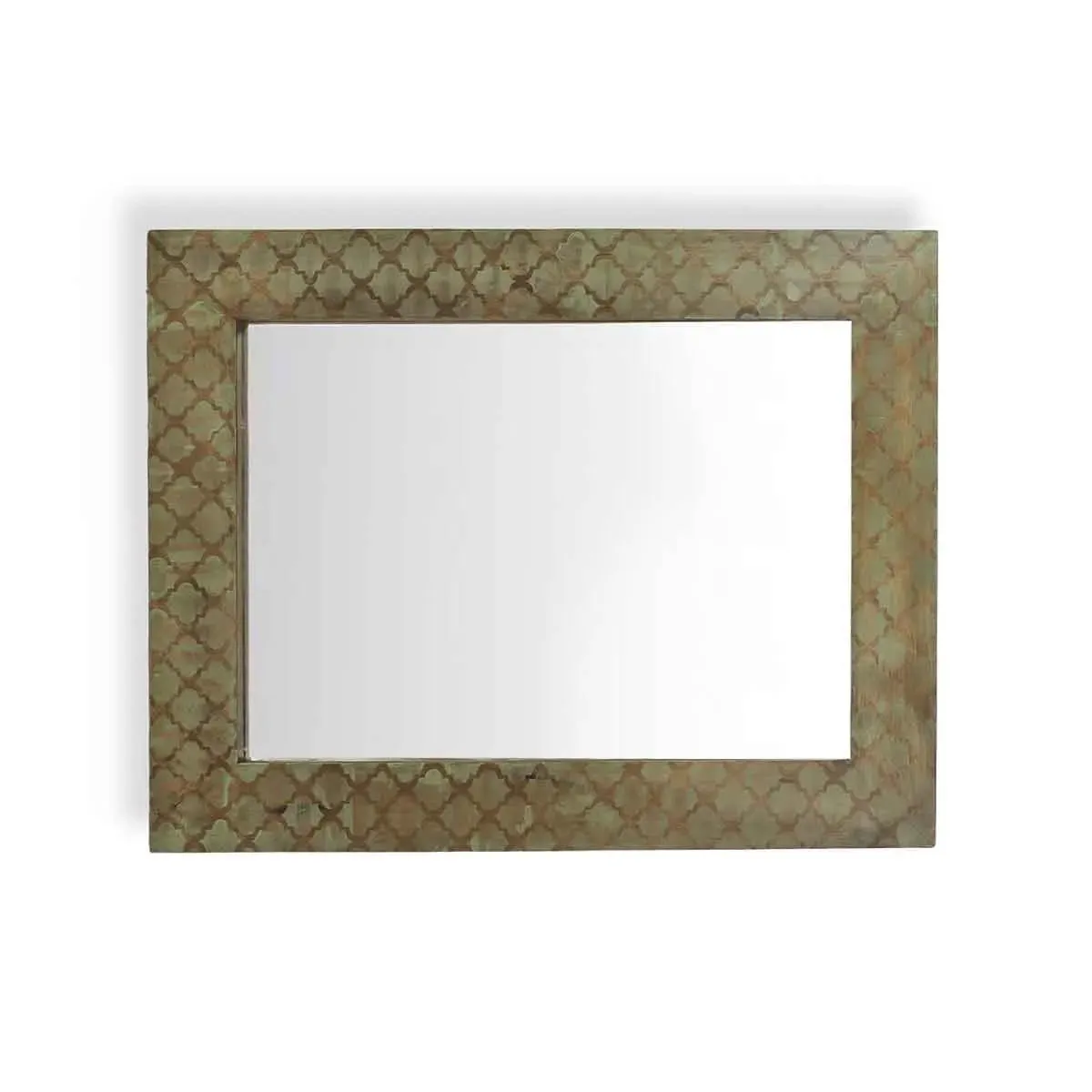 Hand painted Solid Wood Bathroom Mirror