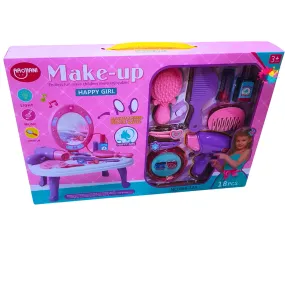 Happy Girl Make-Up Vanity Table Playset with Light and Music (3  Years)