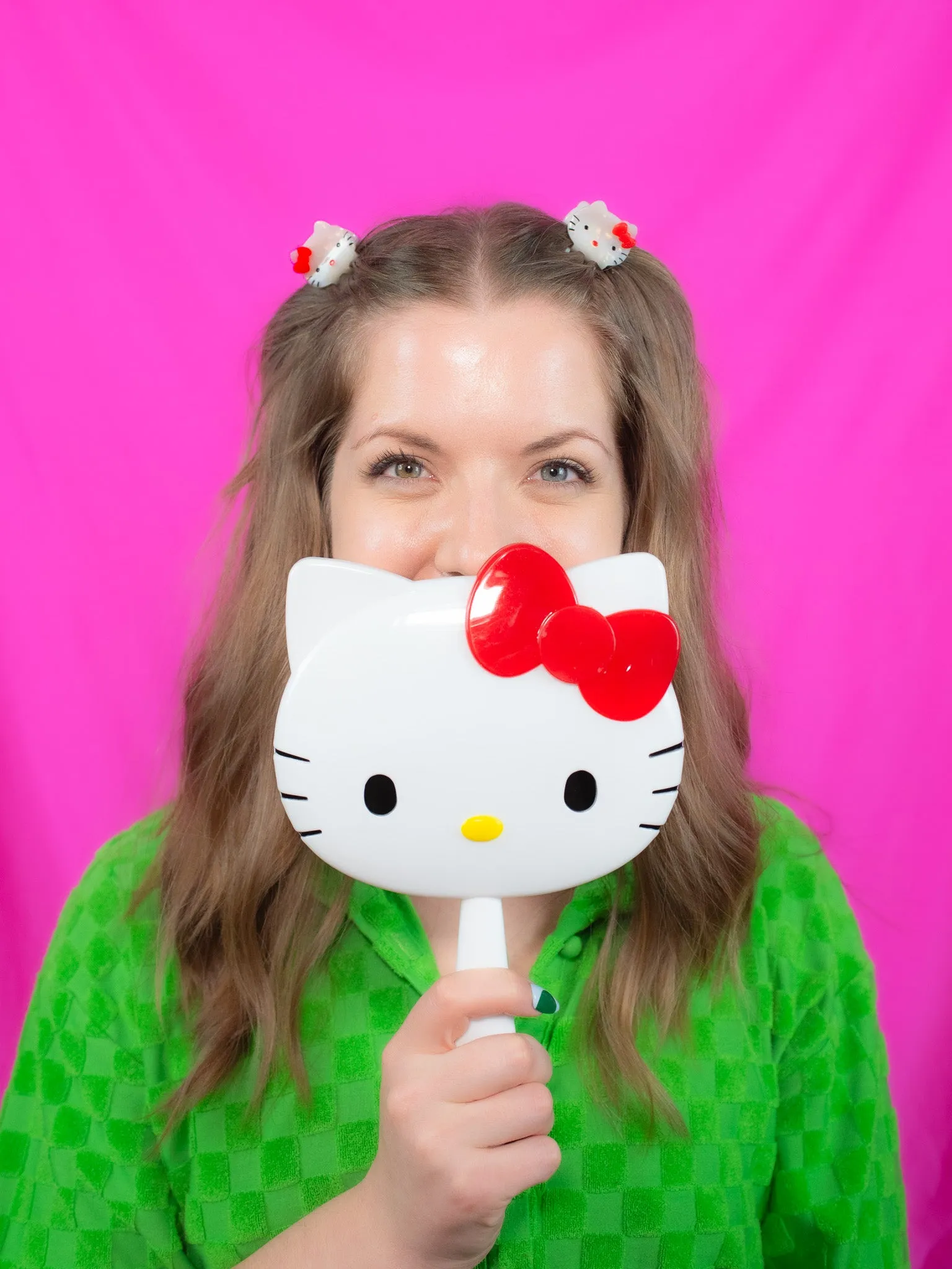 Hello Cat Hand Mirror