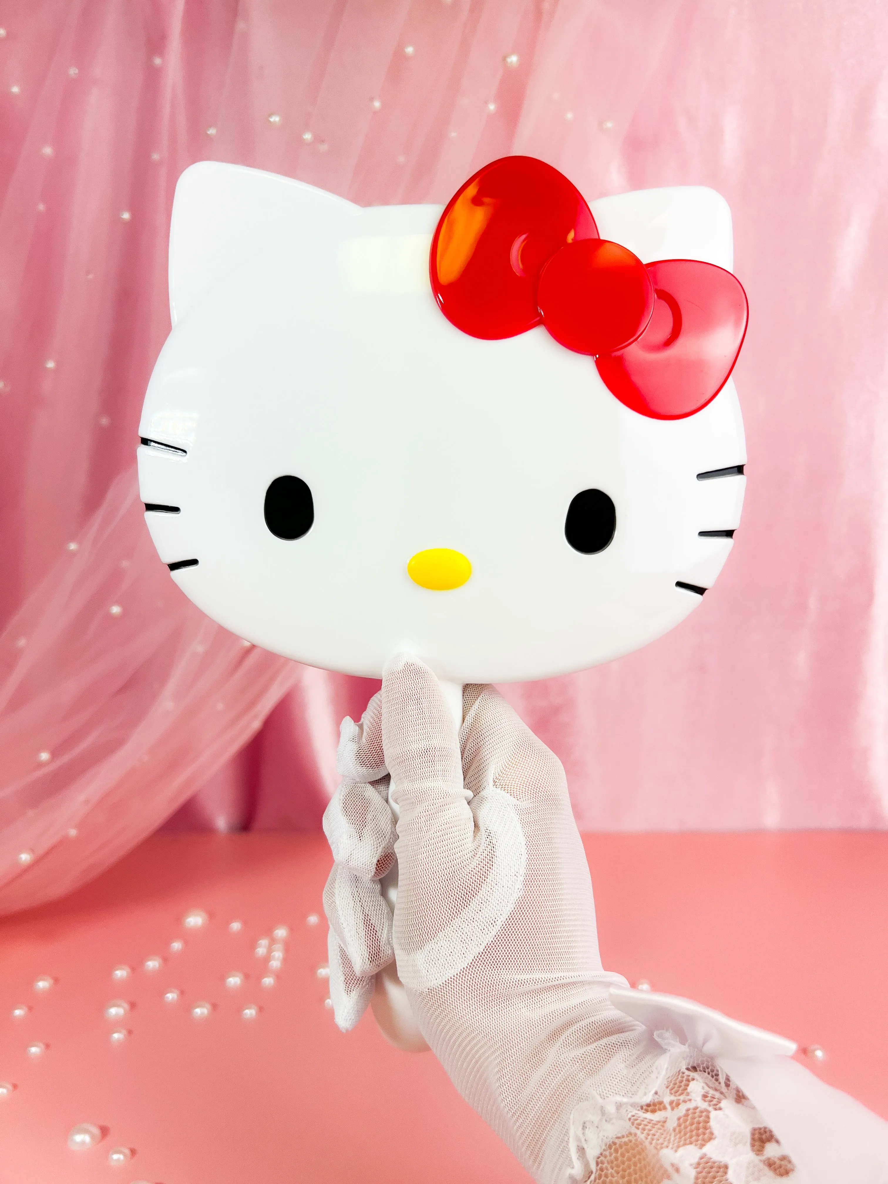 Hello Cat Hand Mirror