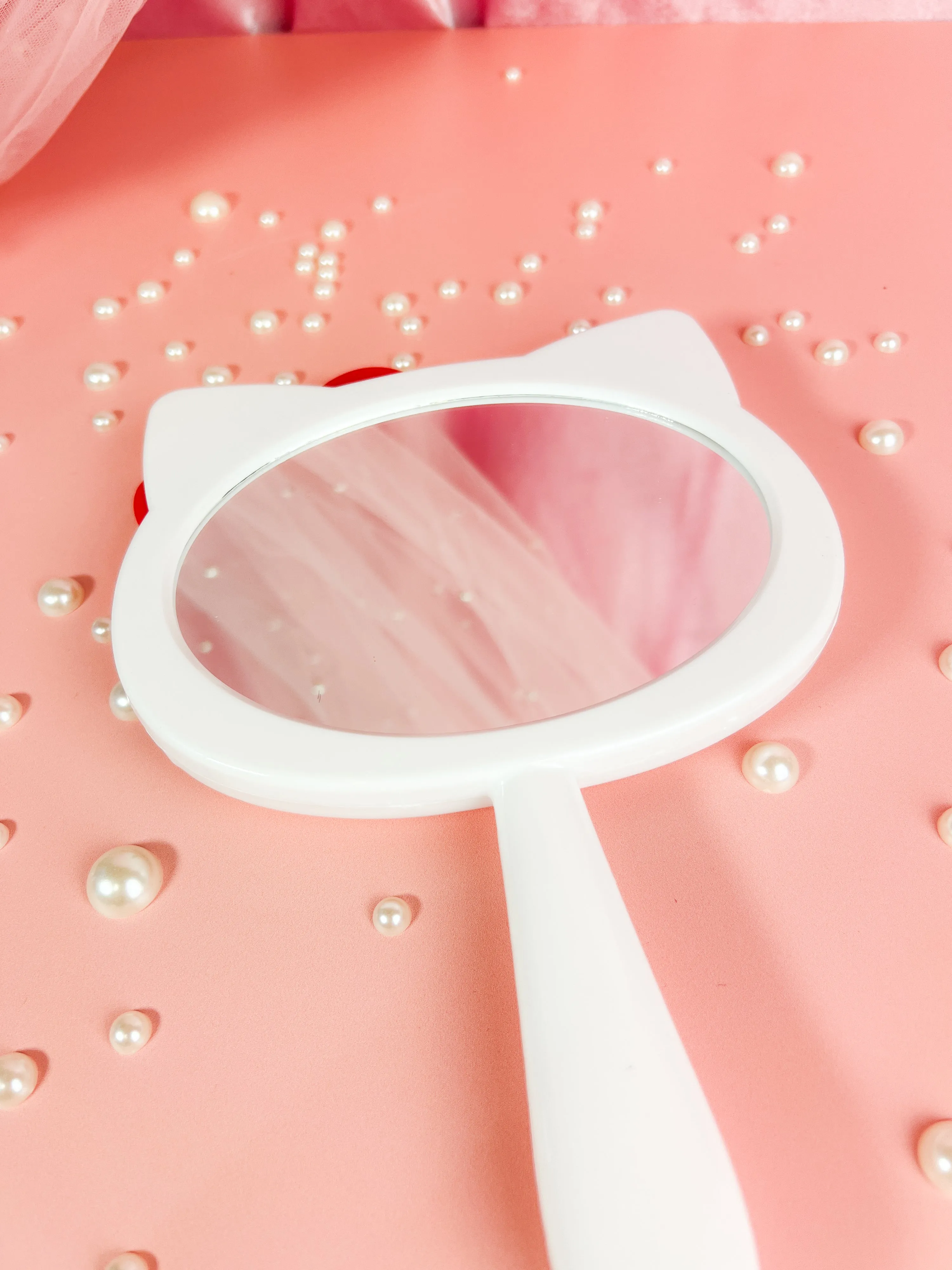 Hello Cat Hand Mirror
