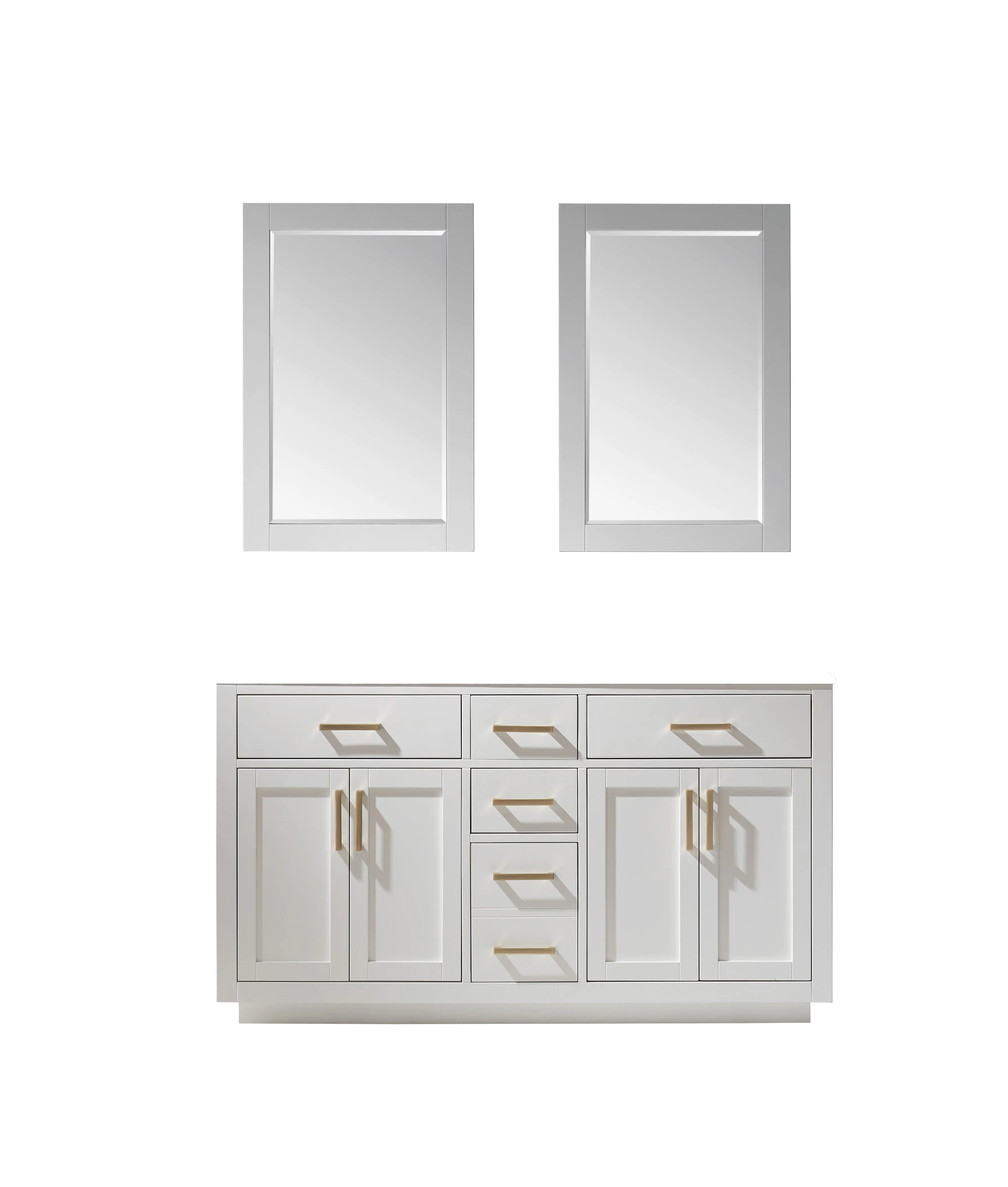 Ivy 60" Double Bathroom Vanity Cabinet Only