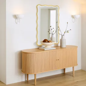 Jasmine Rectangle Framed Beveled Bathroom Vanity Mirror in Antique