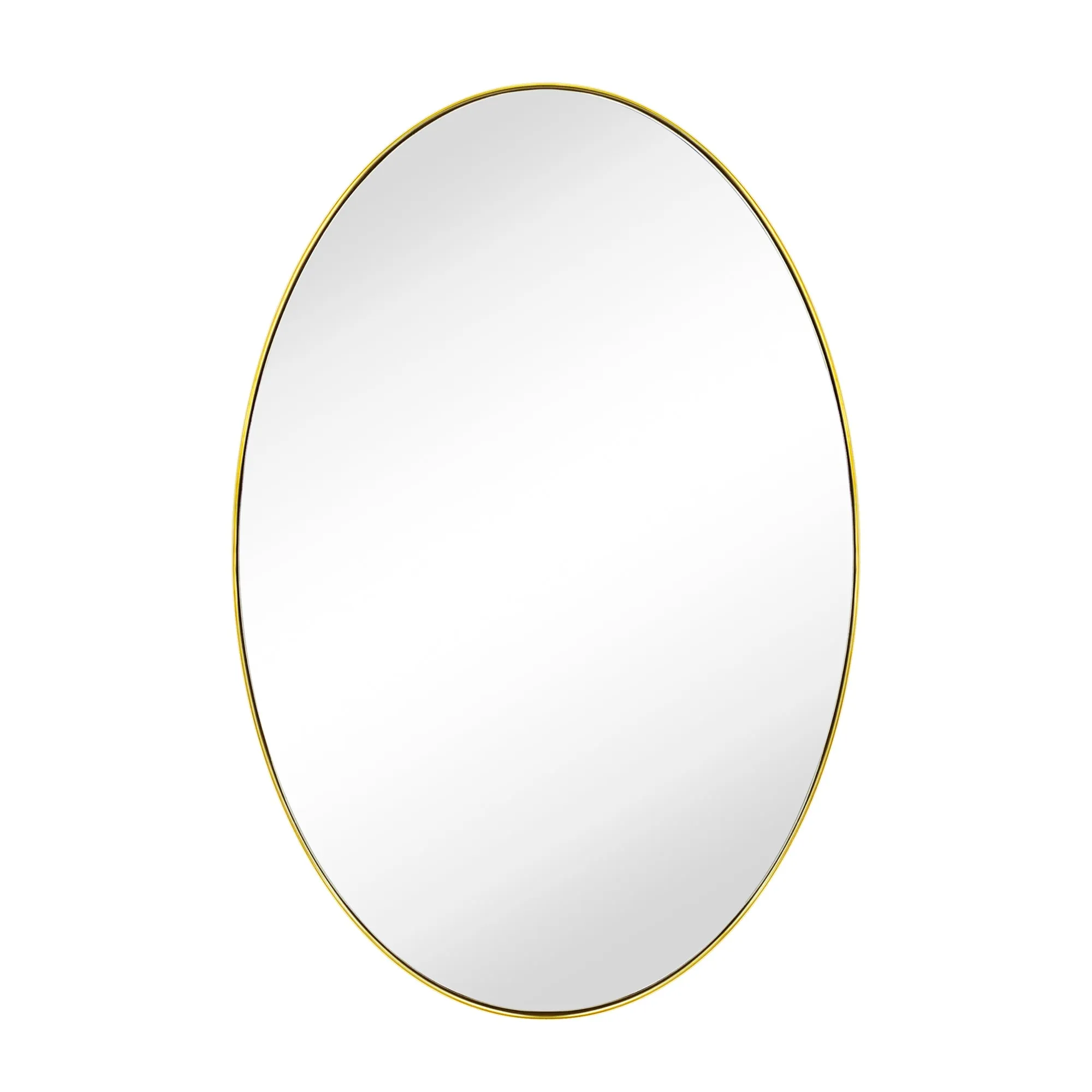 Javell Oval Stainless Steel Framed Wall Mounted Bathroom Vanity Mirror