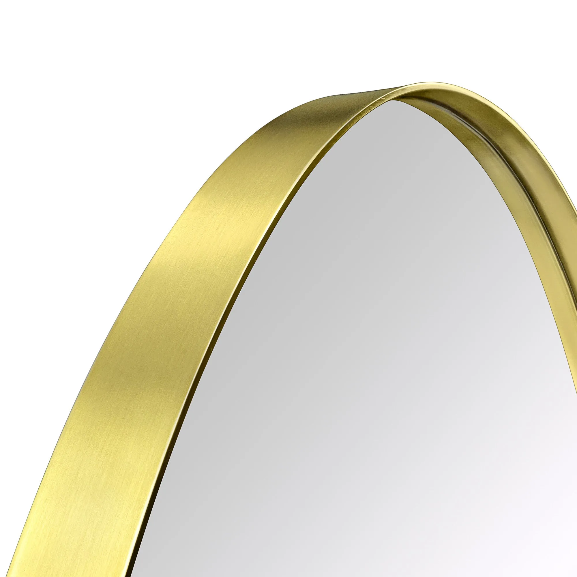 Javell Oval Stainless Steel Framed Wall Mounted Bathroom Vanity Mirror