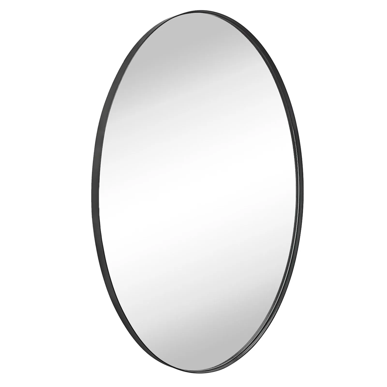 Javell Oval Stainless Steel Framed Wall Mounted Bathroom Vanity Mirror