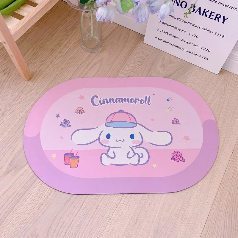 Kawaii Sanrio Bathroom Floor Mat
