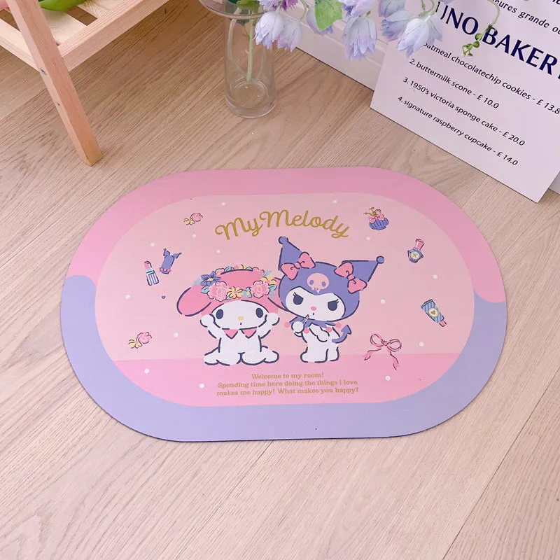 Kawaii Sanrio Bathroom Floor Mat