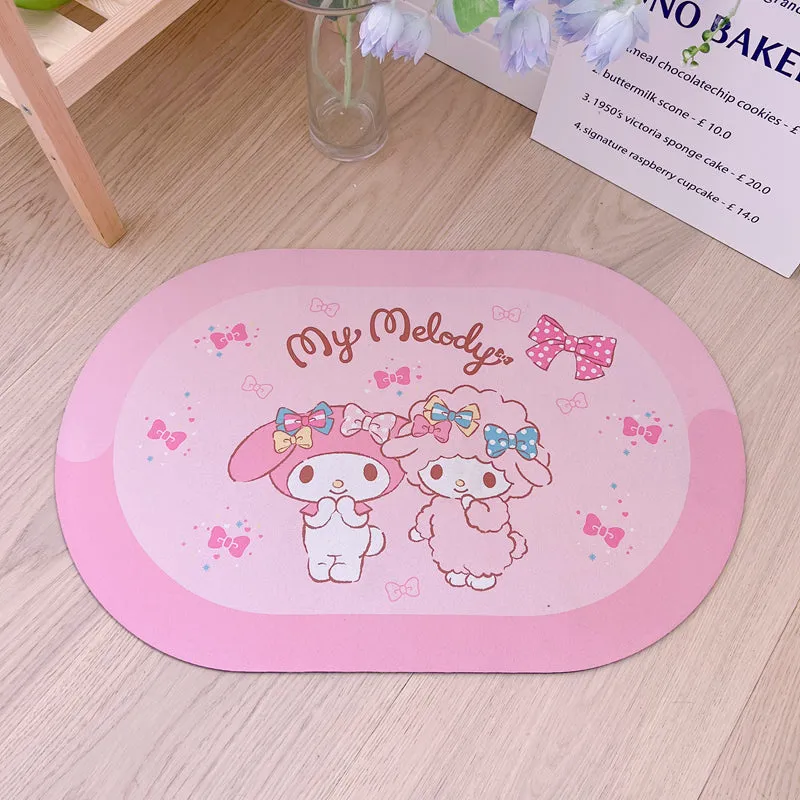 Kawaii Sanrio Bathroom Floor Mat