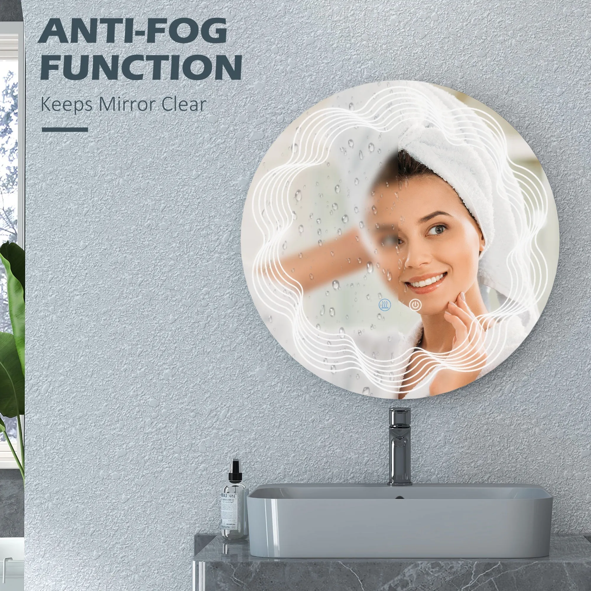 kleankin LED Bathroom Mirror with Lights