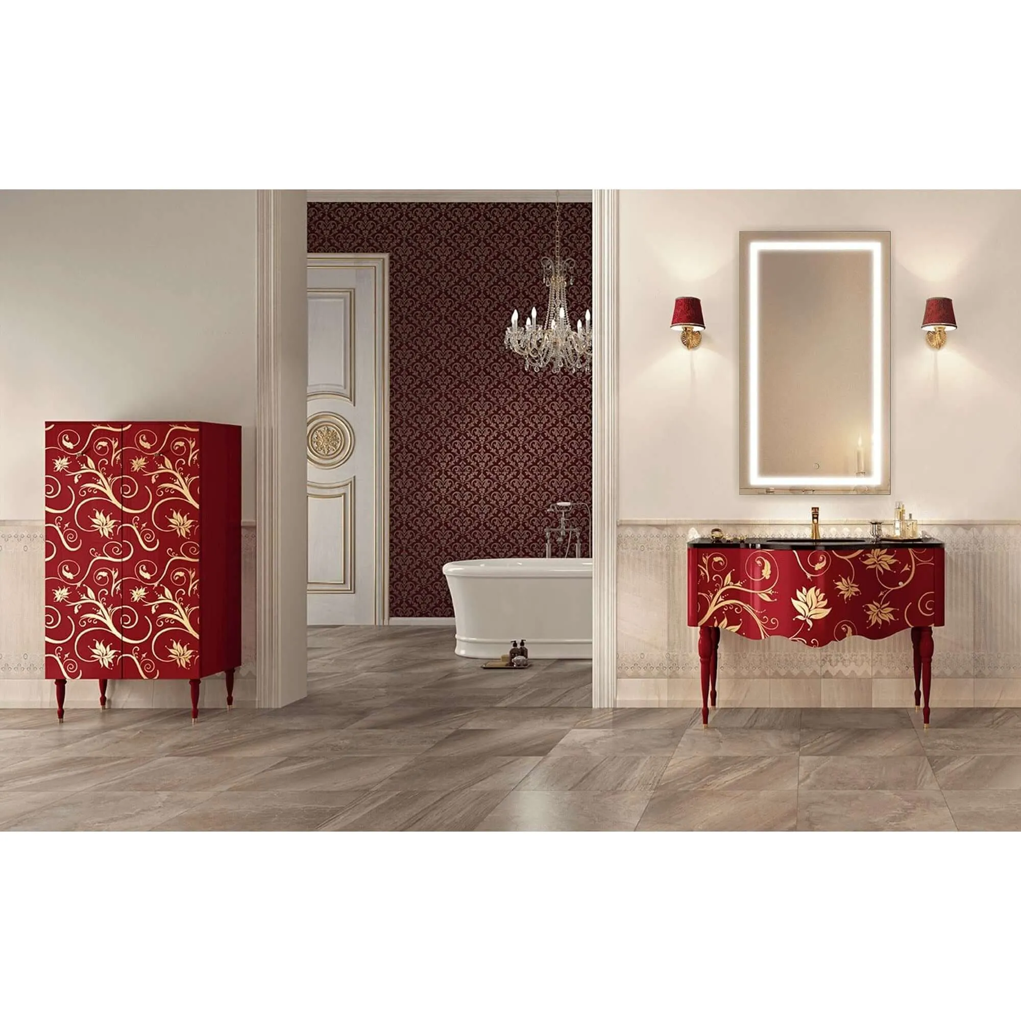 Krugg Icon 24 x 42 LED Bathroom Mirror - Dimmer & Defogger