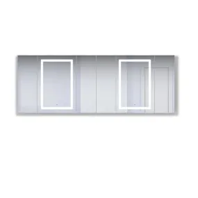 Krugg Svange 96″ X 36″ LED Medicine Cabinet w/Dimmer & Defogger