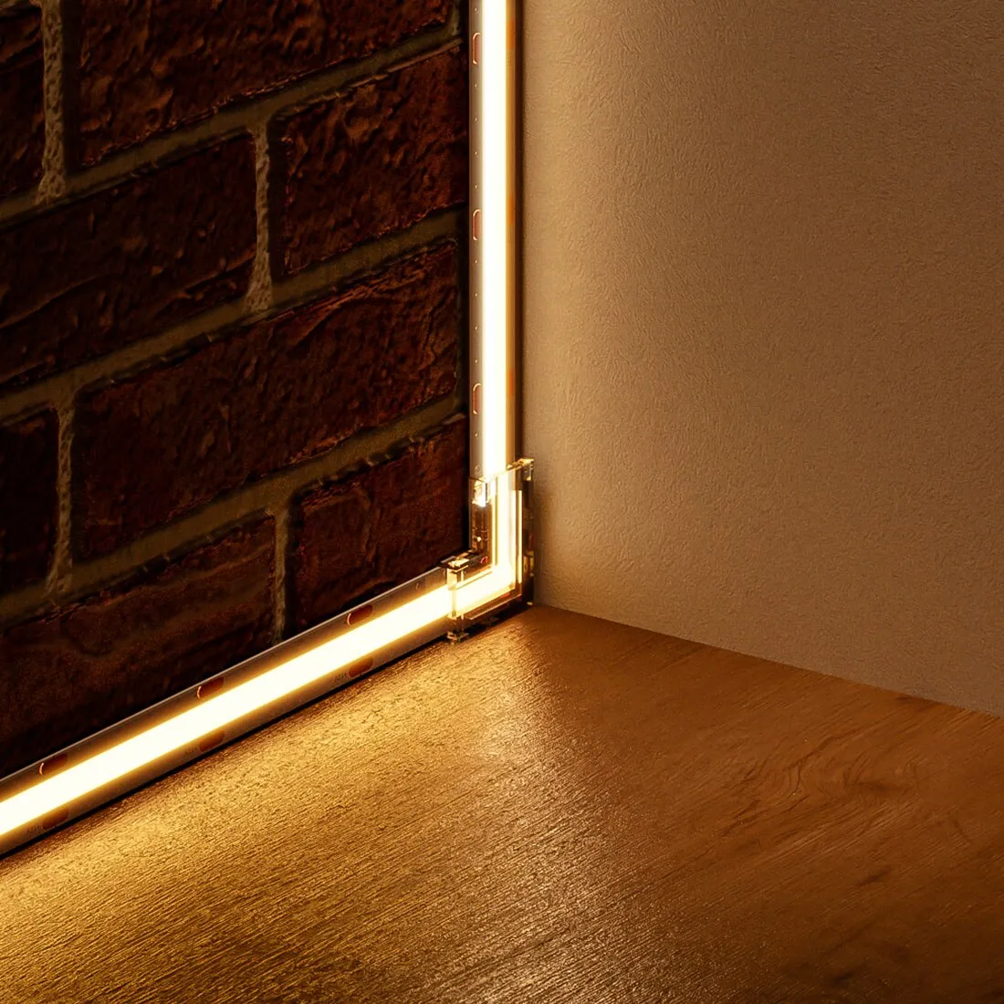 L Shaped Transparent LED Strip Connector