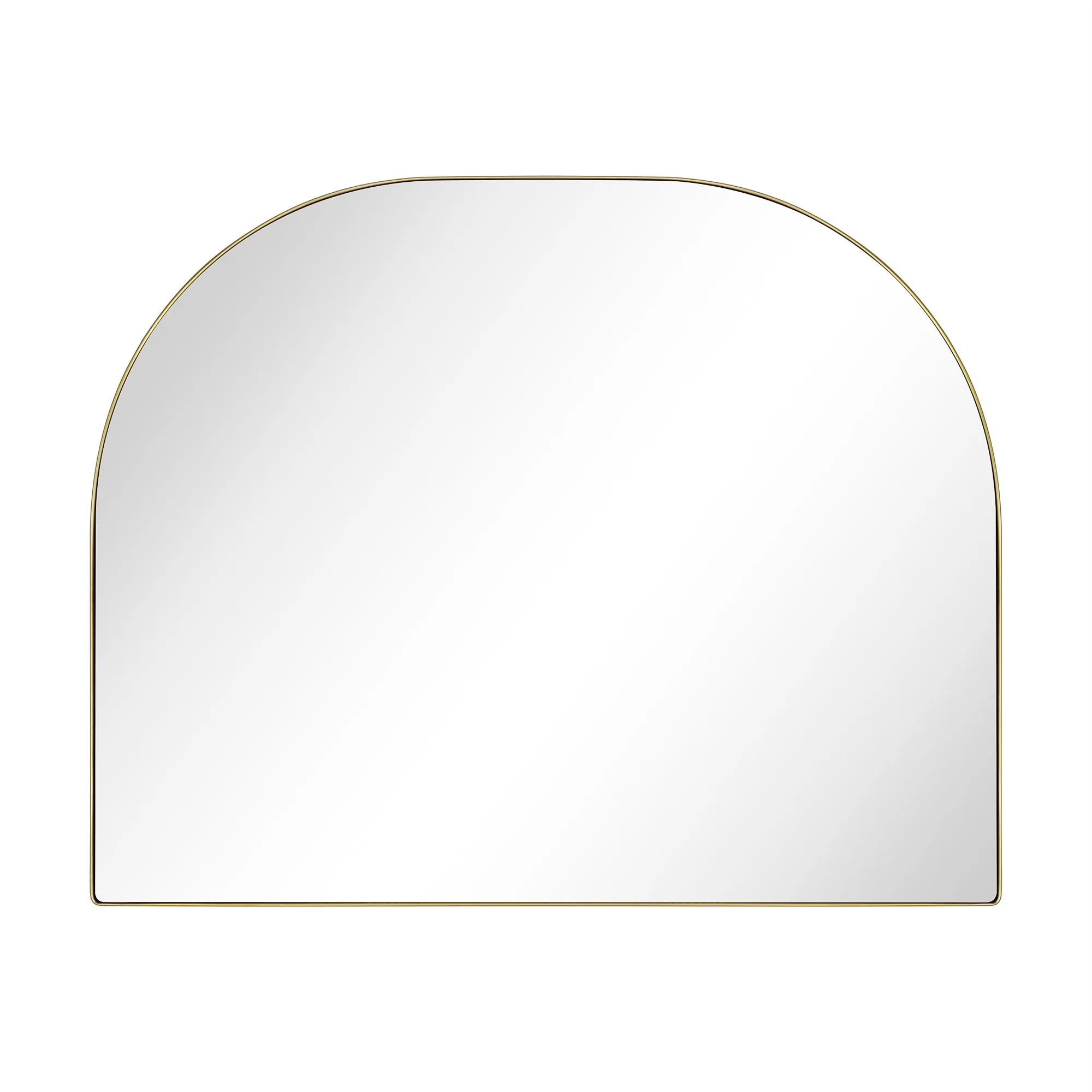 Large Arched Metal Framed Wall Mounted Bathroom Vanity Mirror 32'' W x 40'' Tall