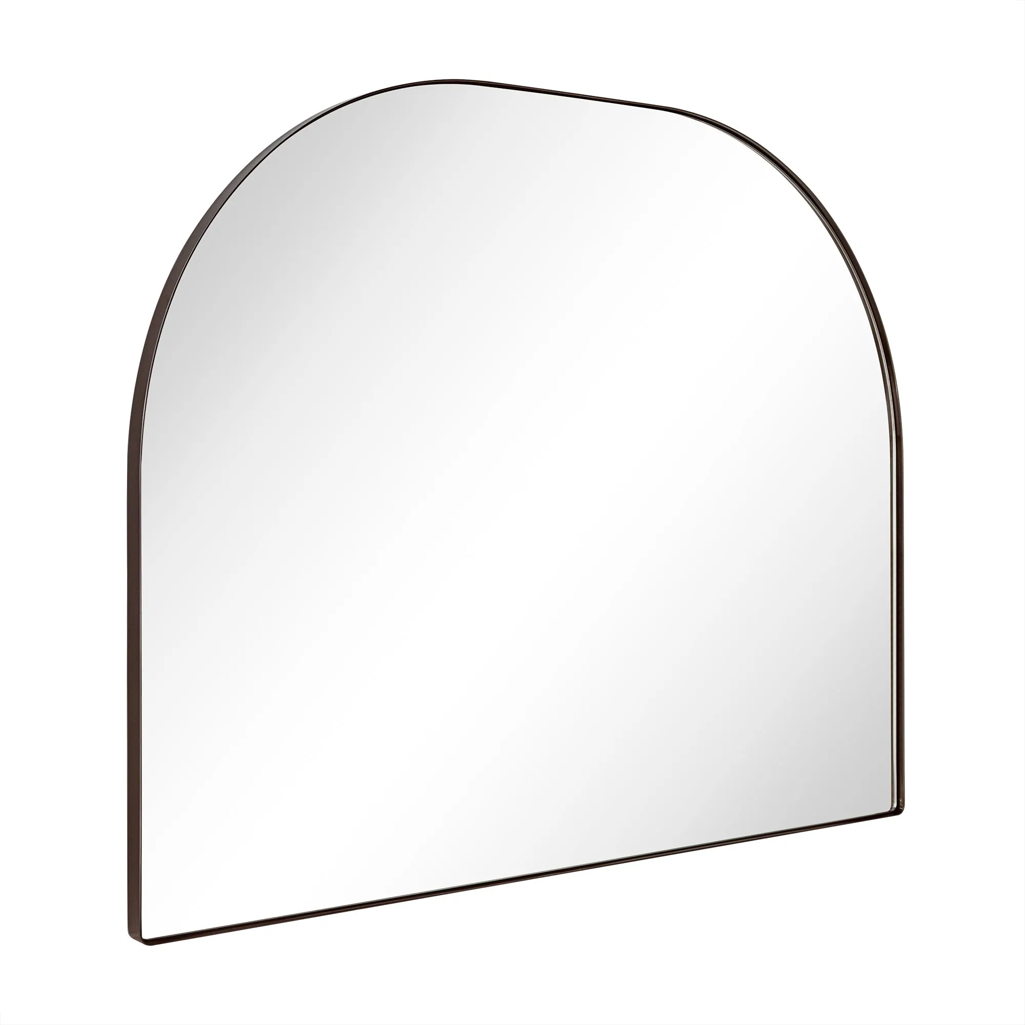 Large Arched Metal Framed Wall Mounted Bathroom Vanity Mirror 32'' W x 40'' Tall