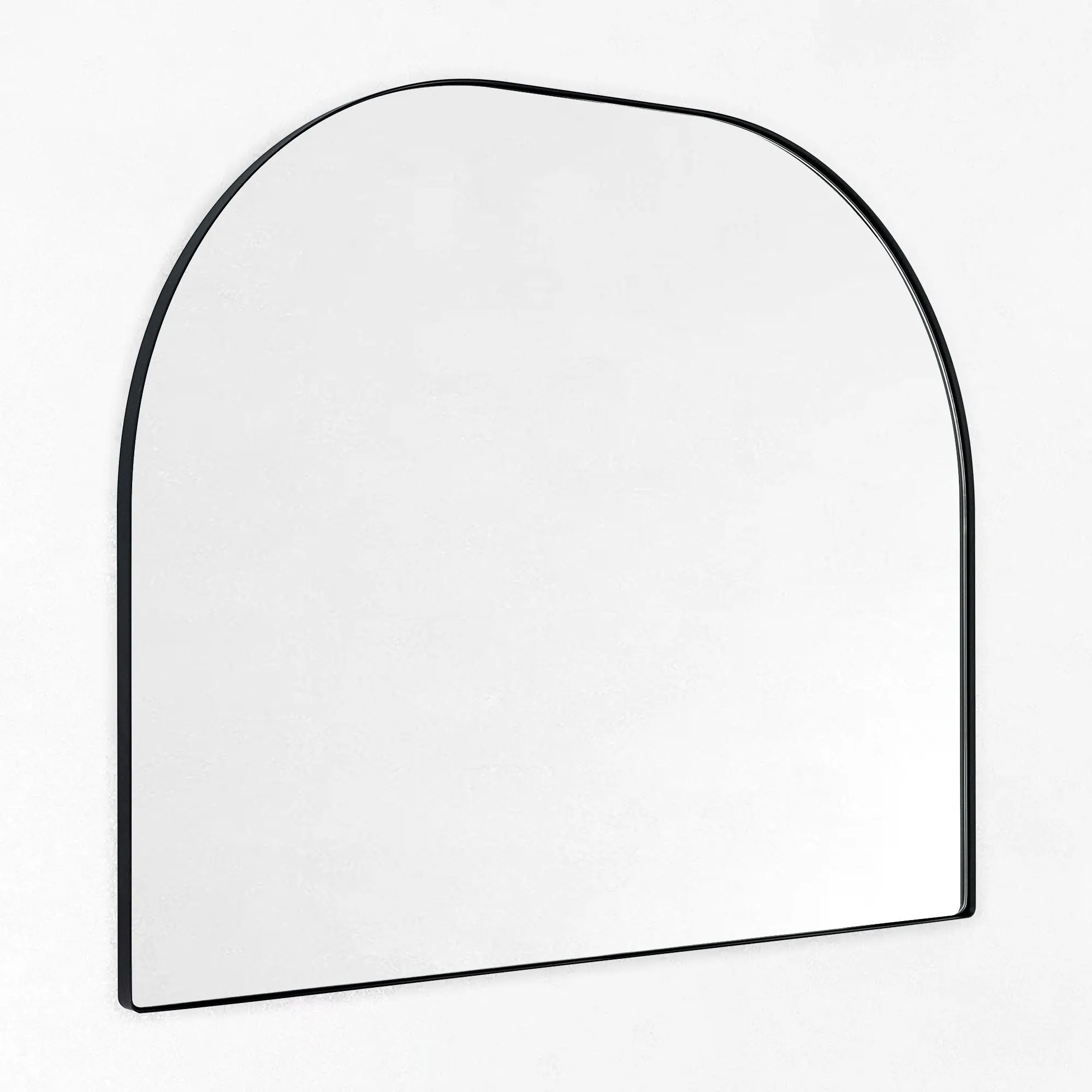 Large Arched Metal Framed Wall Mounted Bathroom Vanity Mirror 32'' W x 40'' Tall