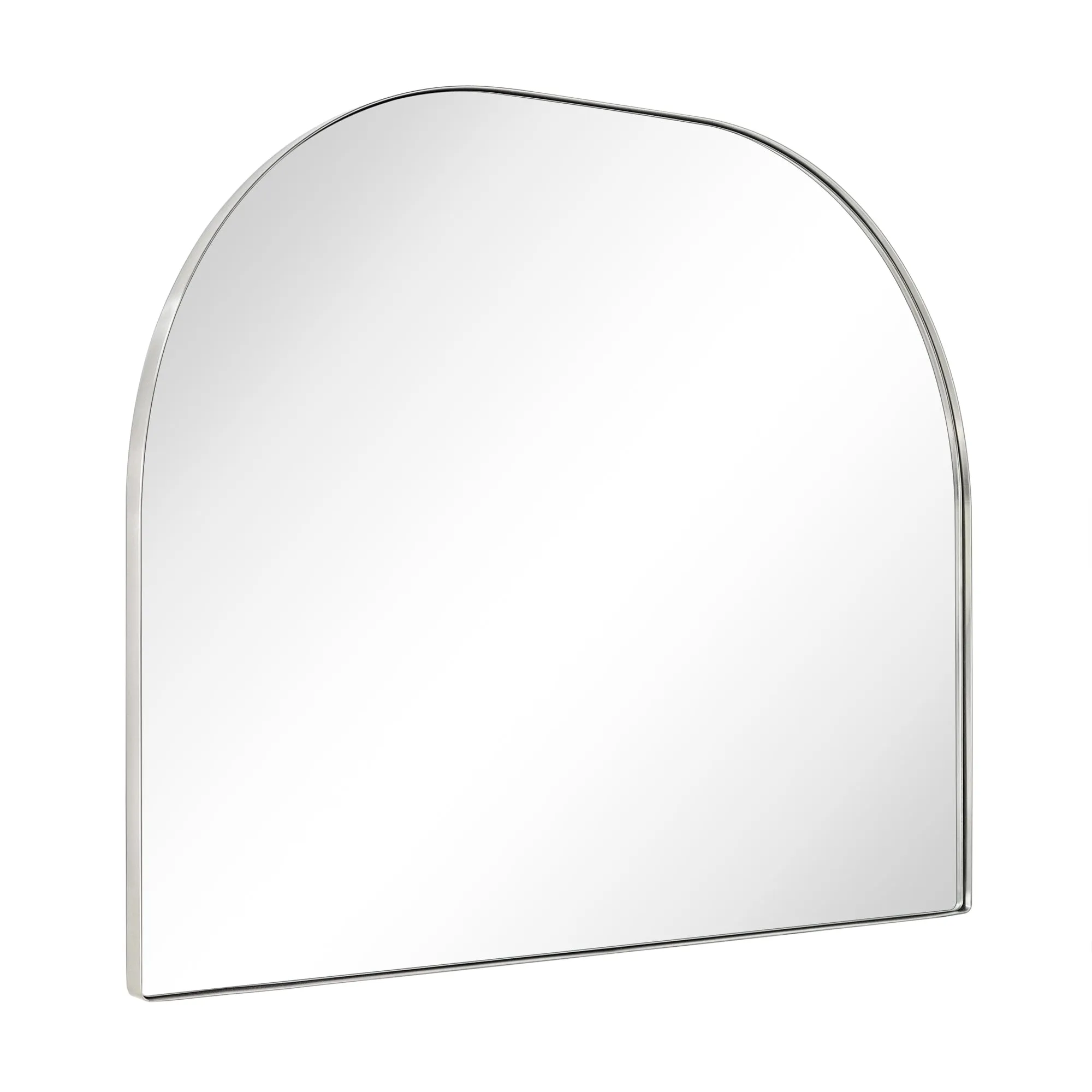 Large Arched Metal Framed Wall Mounted Bathroom Vanity Mirror 32'' W x 40'' Tall