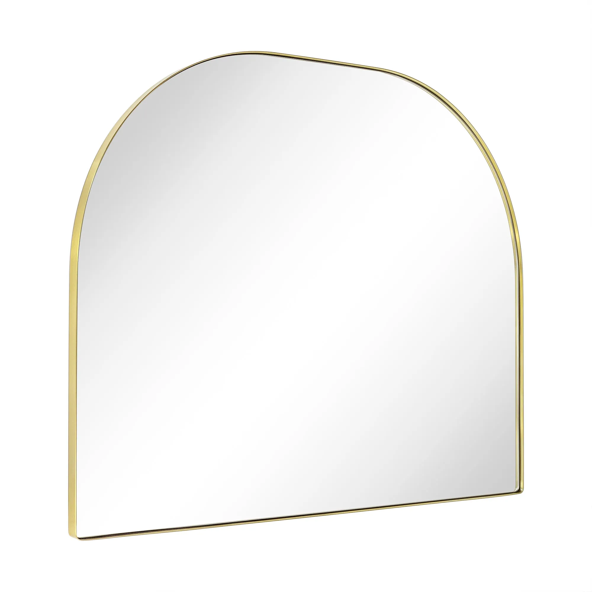 Large Arched Metal Framed Wall Mounted Bathroom Vanity Mirror 32'' W x 40'' Tall
