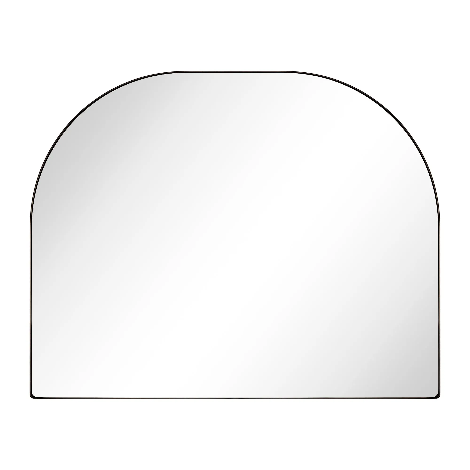 Large Arched Metal Framed Wall Mounted Bathroom Vanity Mirror 32'' W x 40'' Tall