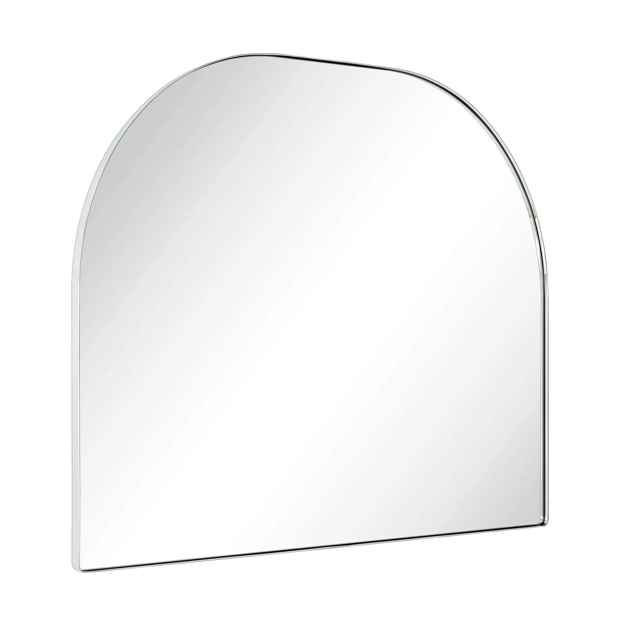 Large Arched Metal Framed Wall Mounted Bathroom Vanity Mirror 32'' W x 40'' Tall