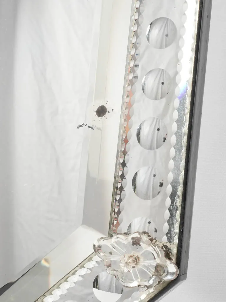 Late 19th century Venetian vanity mirror 26" x 15¾"
