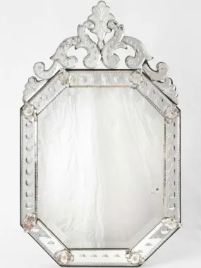 Late 19th century Venetian vanity mirror 26" x 15¾"