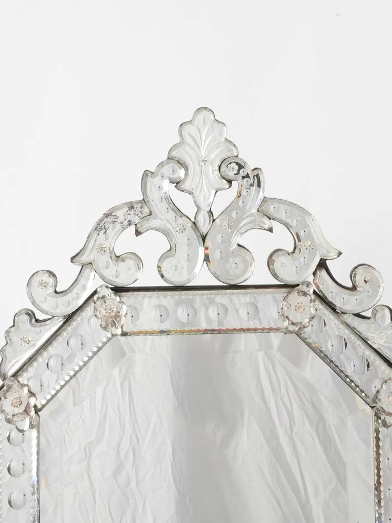 Late 19th century Venetian vanity mirror 26" x 15¾"