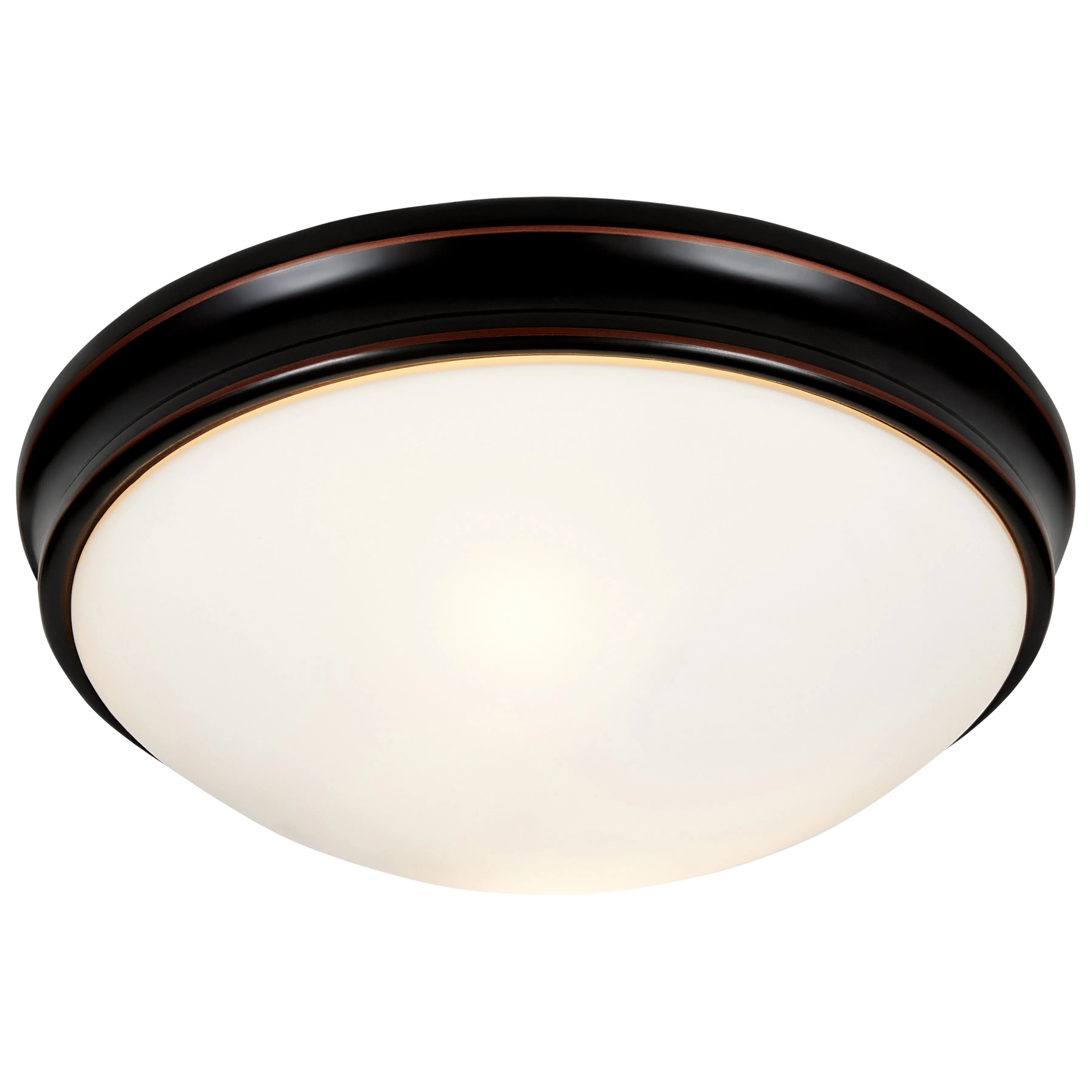 LED Flush Mount Ceiling Light, 120W, 120V, Oil Rubbed Bronze Finish, Atom Collection