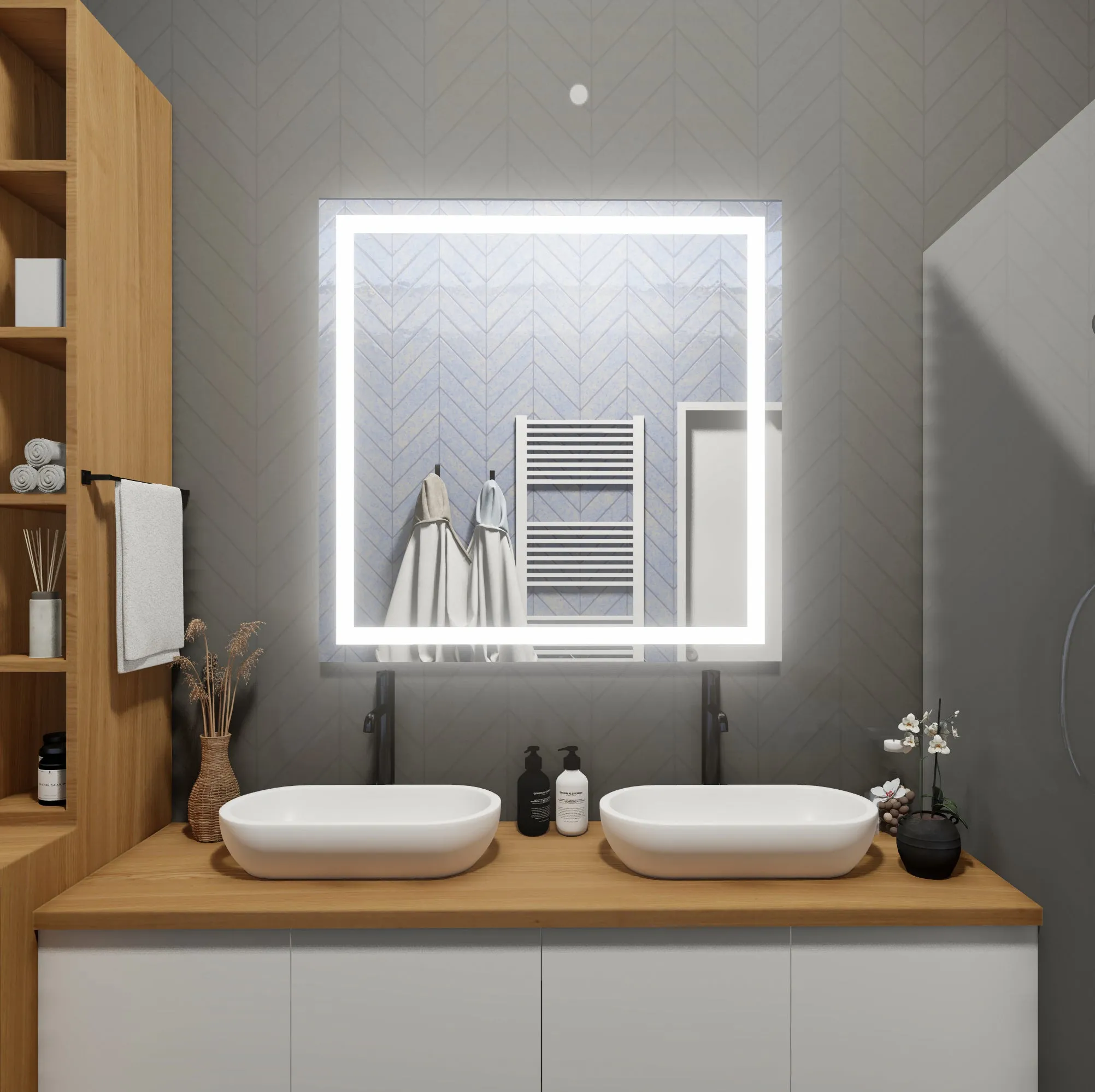 LED Mirror (Front-Lighted) 44" x 48"