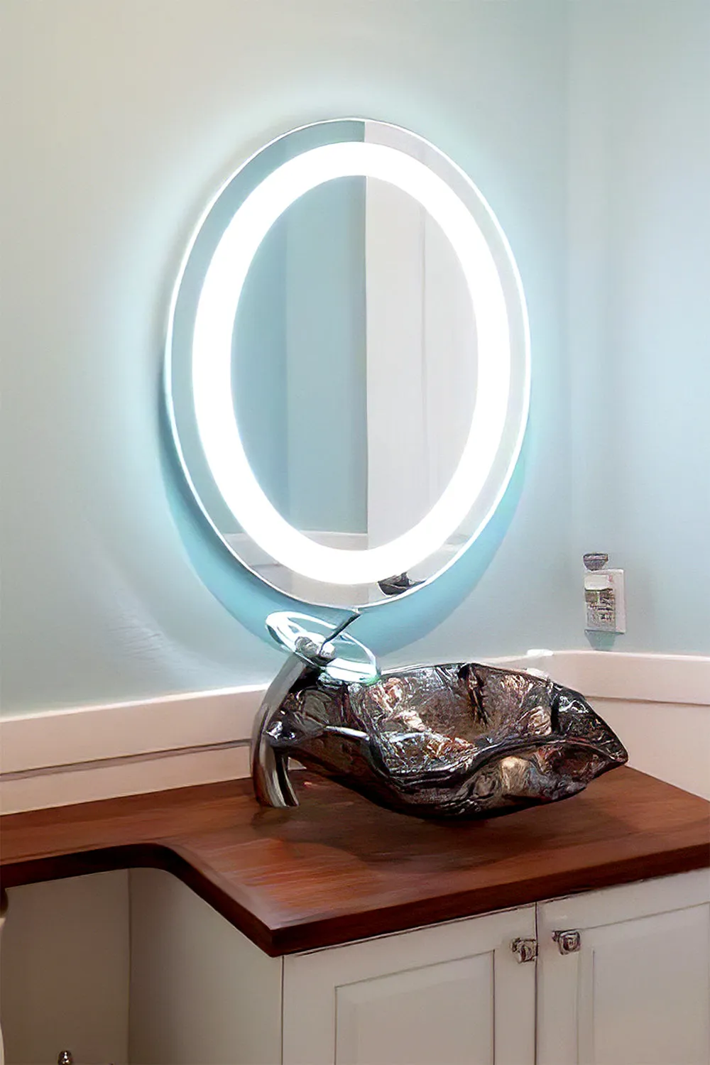 LED Mirror (Front-Lighted Oval) 32" x 40"