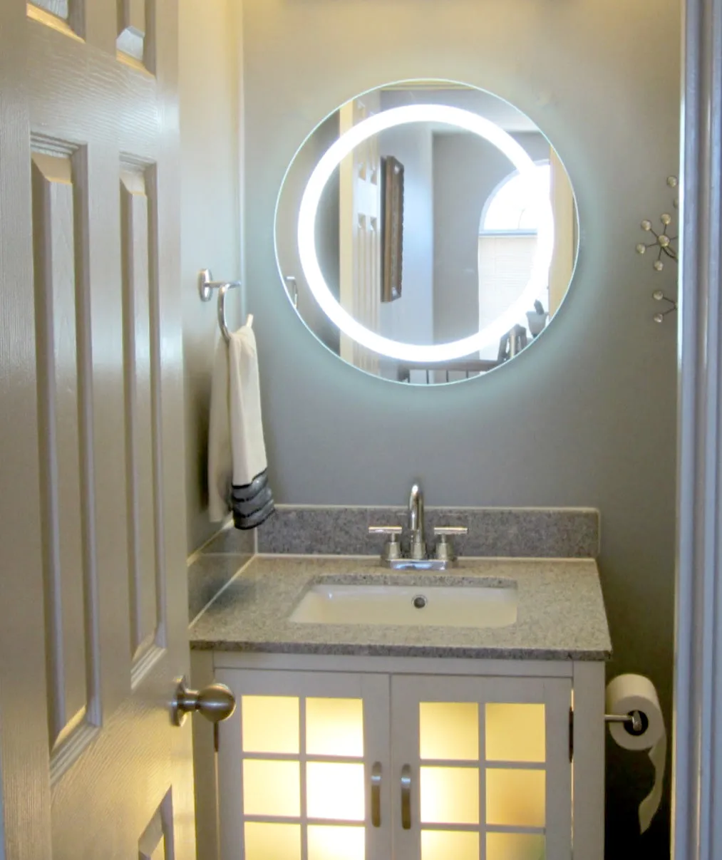 LED Mirror (Front-Lighted Round) 32" x 32" Reversible
