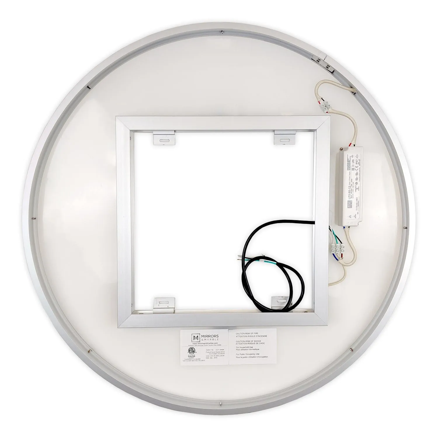 LED Mirror (Side-Lighted Round) 24" x 24"