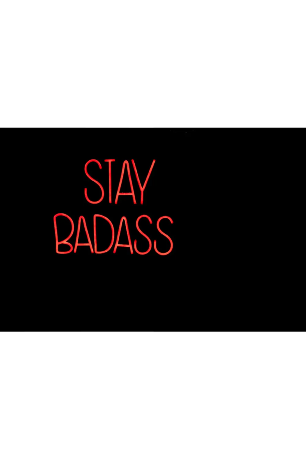 LED red neon sign | Bold Monkey Badass Non Social