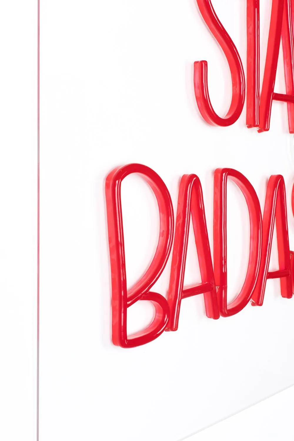 LED red neon sign | Bold Monkey Badass Non Social