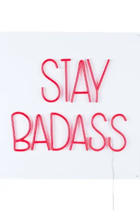 LED red neon sign | Bold Monkey Badass Non Social