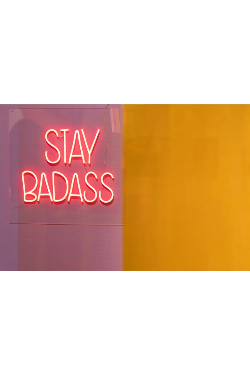 LED red neon sign | Bold Monkey Badass Non Social