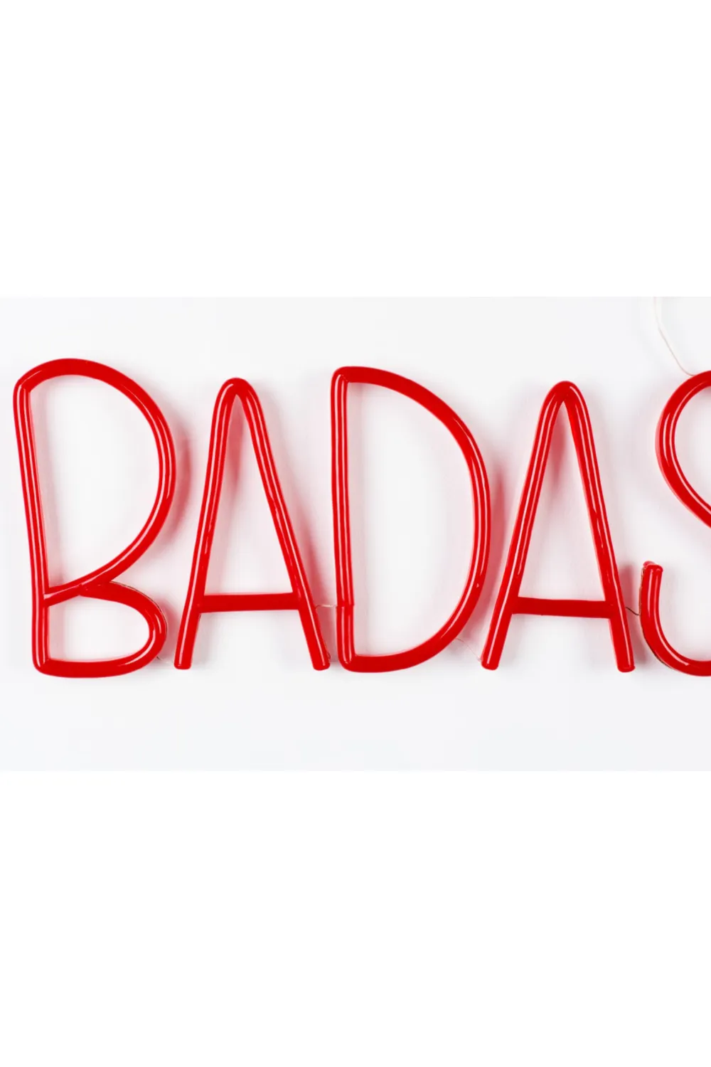 LED red neon sign | Bold Monkey Badass Non Social